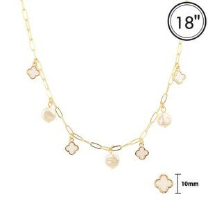 Quatrefoil Charm Pendant Necklace